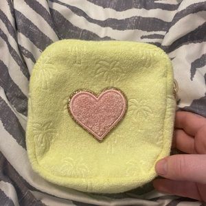 Stoney clover terry cloth pouch
